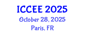 International Conference on Civil and Environmental Engineering (ICCEE) October 28, 2025 - Paris, France
