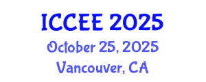 International Conference on Civil and Environmental Engineering (ICCEE) October 25, 2025 - Vancouver, Canada