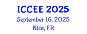 International Conference on Civil and Environmental Engineering (ICCEE) September 16, 2025 - Nice, France