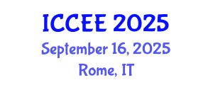 International Conference on Civil and Environmental Engineering (ICCEE) September 16, 2025 - Rome, Italy