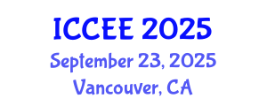 International Conference on Civil and Environmental Engineering (ICCEE) September 23, 2025 - Vancouver, Canada