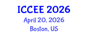International Conference on Civil and Environmental Engineering (ICCEE) April 20, 2026 - Boston, United States International Conference on Civil and Environmental Engineering (ICCEE) April 20, 2026 - Boston, United States
