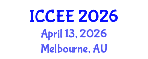 International Conference on Civil and Environmental Engineering (ICCEE) April 13, 2026 - Melbourne, Australia International Conference on Civil and Environmental Engineering (ICCEE) April 13, 2026 - Melbourne, Australia