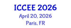 International Conference on Civil and Environmental Engineering (ICCEE) April 20, 2026 - Paris, France International Conference on Civil and Environmental Engineering (ICCEE) April 20, 2026 - Paris, France