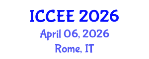 International Conference on Civil and Environmental Engineering (ICCEE) April 06, 2026 - Rome, Italy International Conference on Civil and Environmental Engineering (ICCEE) April 06, 2026 - Rome, Italy