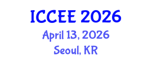 International Conference on Civil and Environmental Engineering (ICCEE) April 13, 2026 - Seoul, Republic of Korea International Conference on Civil and Environmental Engineering (ICCEE) April 13, 2026 - Seoul, Republic of Korea