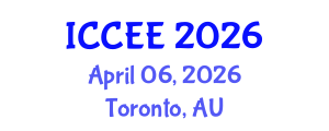 International Conference on Civil and Environmental Engineering (ICCEE) April 06, 2026 - Toronto, Australia International Conference on Civil and Environmental Engineering (ICCEE) April 06, 2026 - Toronto, Australia