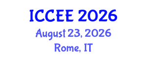 International Conference on Civil and Environmental Engineering (ICCEE) August 23, 2026 - Rome, Italy International Conference on Civil and Environmental Engineering (ICCEE) August 23, 2026 - Rome, Italy