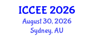 International Conference on Civil and Environmental Engineering (ICCEE) August 30, 2026 - Sydney, Australia International Conference on Civil and Environmental Engineering (ICCEE) August 30, 2026 - Sydney, Australia