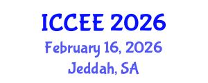 International Conference on Civil and Environmental Engineering (ICCEE) February 16, 2026 - Jeddah, Saudi Arabia International Conference on Civil and Environmental Engineering (ICCEE) February 16, 2026 - Jeddah, Saudi Arabia