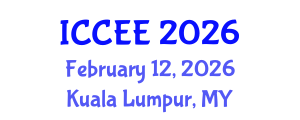 International Conference on Civil and Environmental Engineering (ICCEE) February 12, 2026 - Kuala Lumpur, Malaysia International Conference on Civil and Environmental Engineering (ICCEE) February 12, 2026 - Kuala Lumpur, Malaysia