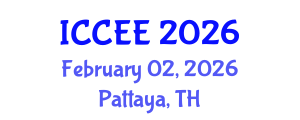 International Conference on Civil and Environmental Engineering (ICCEE) February 02, 2026 - Pattaya, Thailand International Conference on Civil and Environmental Engineering (ICCEE) February 02, 2026 - Pattaya, Thailand