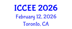 International Conference on Civil and Environmental Engineering (ICCEE) February 12, 2026 - Toronto, Canada International Conference on Civil and Environmental Engineering (ICCEE) February 12, 2026 - Toronto, Canada