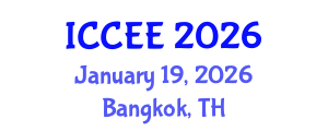 International Conference on Civil and Environmental Engineering (ICCEE) January 19, 2026 - Bangkok, Thailand International Conference on Civil and Environmental Engineering (ICCEE) January 19, 2026 - Bangkok, Thailand