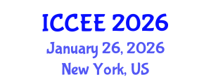 International Conference on Civil and Environmental Engineering (ICCEE) January 26, 2026 - New York, United States International Conference on Civil and Environmental Engineering (ICCEE) January 26, 2026 - New York, United States