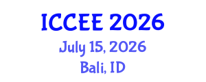 International Conference on Civil and Environmental Engineering (ICCEE) July 15, 2026 - Bali, Indonesia International Conference on Civil and Environmental Engineering (ICCEE) July 15, 2026 - Bali, Indonesia
