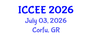 International Conference on Civil and Environmental Engineering (ICCEE) July 03, 2026 - Corfu, Greece International Conference on Civil and Environmental Engineering (ICCEE) July 03, 2026 - Corfu, Greece