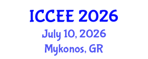 International Conference on Civil and Environmental Engineering (ICCEE) July 10, 2026 - Mykonos, Greece International Conference on Civil and Environmental Engineering (ICCEE) July 10, 2026 - Mykonos, Greece