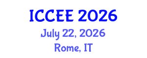 International Conference on Civil and Environmental Engineering (ICCEE) July 22, 2026 - Rome, Italy International Conference on Civil and Environmental Engineering (ICCEE) July 22, 2026 - Rome, Italy