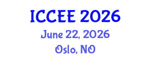 International Conference on Civil and Environmental Engineering (ICCEE) June 22, 2026 - Oslo, Norway International Conference on Civil and Environmental Engineering (ICCEE) June 22, 2026 - Oslo, Norway
