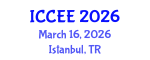 International Conference on Civil and Environmental Engineering (ICCEE) March 16, 2026 - Istanbul, Turkey International Conference on Civil and Environmental Engineering (ICCEE) March 16, 2026 - Istanbul, Turkey
