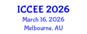 International Conference on Civil and Environmental Engineering (ICCEE) March 16, 2026 - Melbourne, Australia International Conference on Civil and Environmental Engineering (ICCEE) March 16, 2026 - Melbourne, Australia