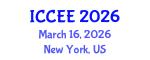 International Conference on Civil and Environmental Engineering (ICCEE) March 16, 2026 - New York, United States International Conference on Civil and Environmental Engineering (ICCEE) March 16, 2026 - New York, United States