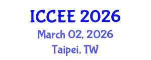 International Conference on Civil and Environmental Engineering (ICCEE) March 02, 2026 - Taipei, Taiwan International Conference on Civil and Environmental Engineering (ICCEE) March 02, 2026 - Taipei, Taiwan