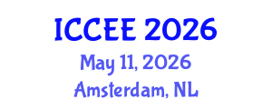 International Conference on Civil and Environmental Engineering (ICCEE) May 11, 2026 - Amsterdam, Netherlands International Conference on Civil and Environmental Engineering (ICCEE) May 11, 2026 - Amsterdam, Netherlands