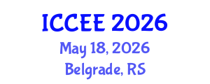 International Conference on Civil and Environmental Engineering (ICCEE) May 18, 2026 - Belgrade, Serbia International Conference on Civil and Environmental Engineering (ICCEE) May 18, 2026 - Belgrade, Serbia