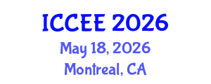 International Conference on Civil and Environmental Engineering (ICCEE) May 18, 2026 - Montreal, Canada International Conference on Civil and Environmental Engineering (ICCEE) May 18, 2026 - Montreal, Canada