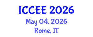 International Conference on Civil and Environmental Engineering (ICCEE) May 04, 2026 - Rome, Italy International Conference on Civil and Environmental Engineering (ICCEE) May 04, 2026 - Rome, Italy