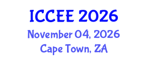 International Conference on Civil and Environmental Engineering (ICCEE) November 04, 2026 - Cape Town, South Africa International Conference on Civil and Environmental Engineering (ICCEE) November 04, 2026 - Cape Town, South Africa