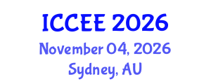 International Conference on Civil and Environmental Engineering (ICCEE) November 04, 2026 - Sydney, Australia International Conference on Civil and Environmental Engineering (ICCEE) November 04, 2026 - Sydney, Australia