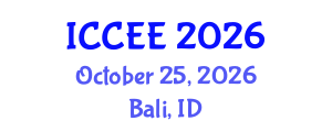 International Conference on Civil and Environmental Engineering (ICCEE) October 25, 2026 - Bali, Indonesia