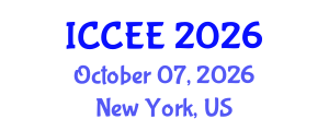 International Conference on Civil and Environmental Engineering (ICCEE) October 07, 2026 - New York, United States International Conference on Civil and Environmental Engineering (ICCEE) October 07, 2026 - New York, United States