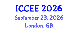 International Conference on Civil and Environmental Engineering (ICCEE) September 23, 2026 - London, United Kingdom International Conference on Civil and Environmental Engineering (ICCEE) September 23, 2026 - London, United Kingdom