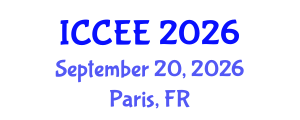 International Conference on Civil and Environmental Engineering (ICCEE) September 20, 2026 - Paris, France International Conference on Civil and Environmental Engineering (ICCEE) September 20, 2026 - Paris, France