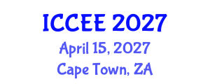 International Conference on Civil and Environmental Engineering (ICCEE) April 15, 2027 - Cape Town, South Africa International Conference on Civil and Environmental Engineering (ICCEE) April 15, 2027 - Cape Town, South Africa