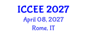 International Conference on Civil and Environmental Engineering (ICCEE) April 08, 2027 - Rome, Italy International Conference on Civil and Environmental Engineering (ICCEE) April 08, 2027 - Rome, Italy