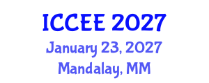 International Conference on Civil and Environmental Engineering (ICCEE) January 23, 2027 - Mandalay, Myanmar International Conference on Civil and Environmental Engineering (ICCEE) January 23, 2027 - Mandalay, Myanmar