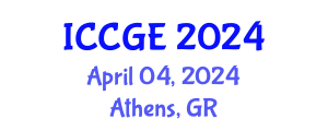 International Conference on Civil and Geological Engineering (ICCGE) April 04, 2024 - Athens, Greece