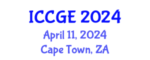International Conference on Civil and Geological Engineering (ICCGE) April 11, 2024 - Cape Town, South Africa