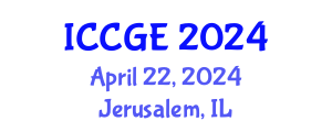 International Conference on Civil and Geological Engineering (ICCGE) April 22, 2024 - Jerusalem, Israel