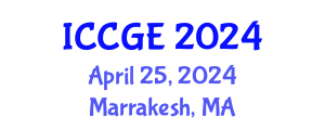 International Conference on Civil and Geological Engineering (ICCGE) April 25, 2024 - Marrakesh, Morocco