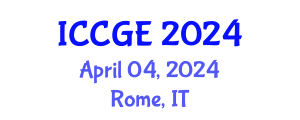 International Conference on Civil and Geological Engineering (ICCGE) April 04, 2024 - Rome, Italy