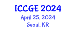 International Conference on Civil and Geological Engineering (ICCGE) April 25, 2024 - Seoul, Republic of Korea