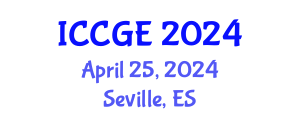International Conference on Civil and Geological Engineering (ICCGE) April 25, 2024 - Seville, Spain