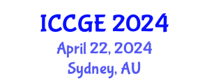 International Conference on Civil and Geological Engineering (ICCGE) April 22, 2024 - Sydney, Australia