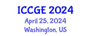 International Conference on Civil and Geological Engineering (ICCGE) April 25, 2024 - Washington, United States
